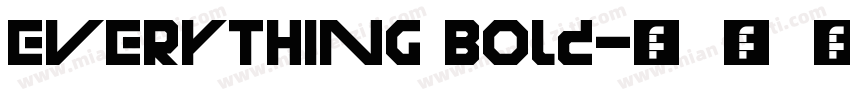 EVERYTHING Bold字体转换